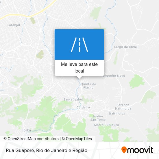 Rua Guapore mapa