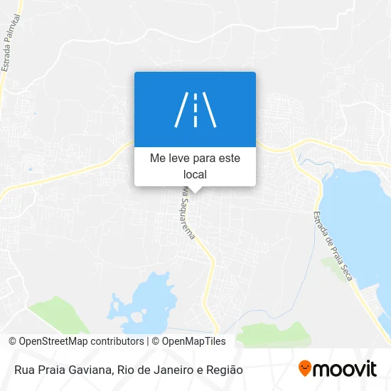 Rua Praia Gaviana mapa