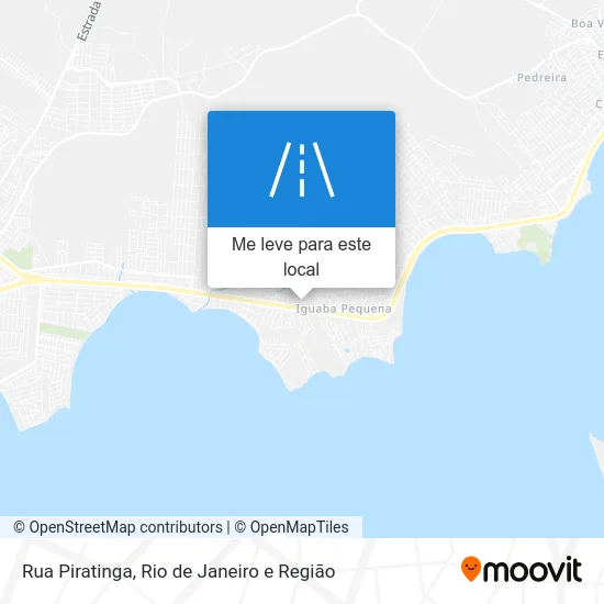 Rua Piratinga mapa