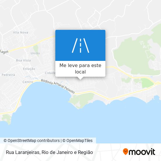 Rua Laranjeiras mapa