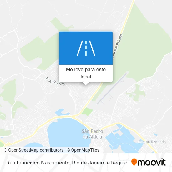 Rua Francisco Nascimento mapa