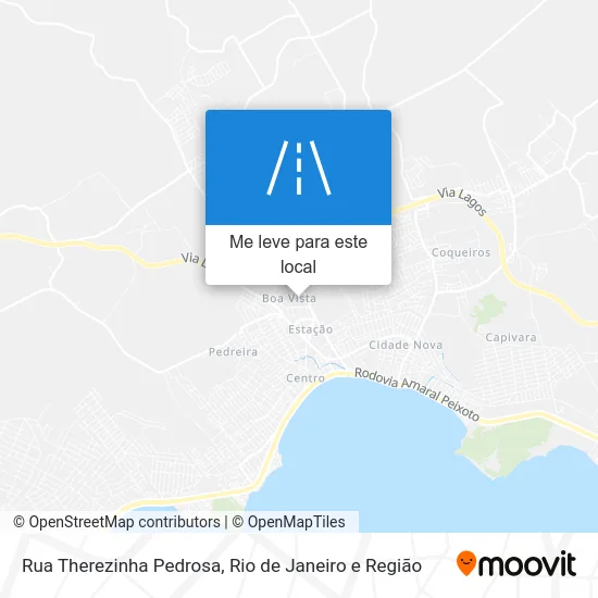Rua Therezinha Pedrosa mapa