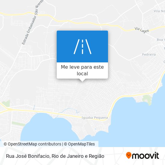 Rua José Bonifacio mapa