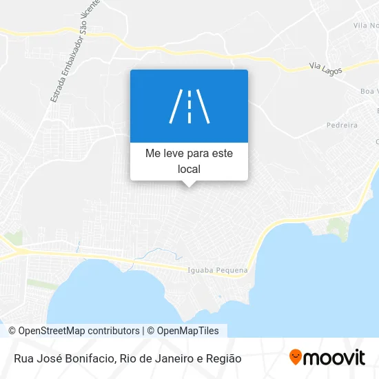 Rua José Bonifacio mapa