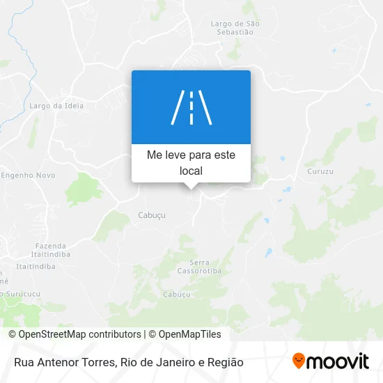 Rua Antenor Torres mapa