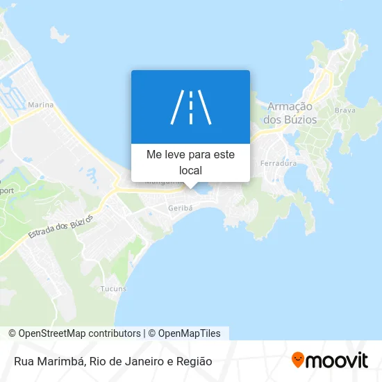 Rua Marimbá mapa