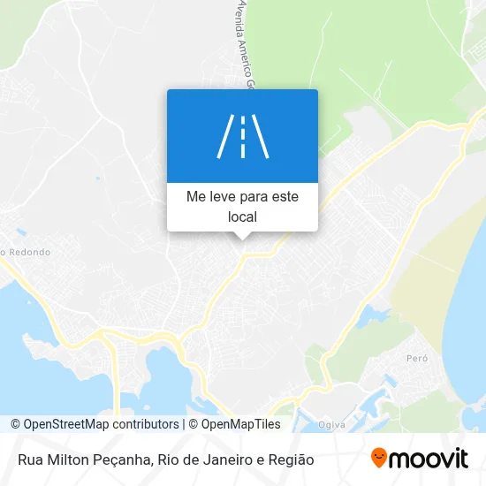 Rua Milton Peçanha mapa