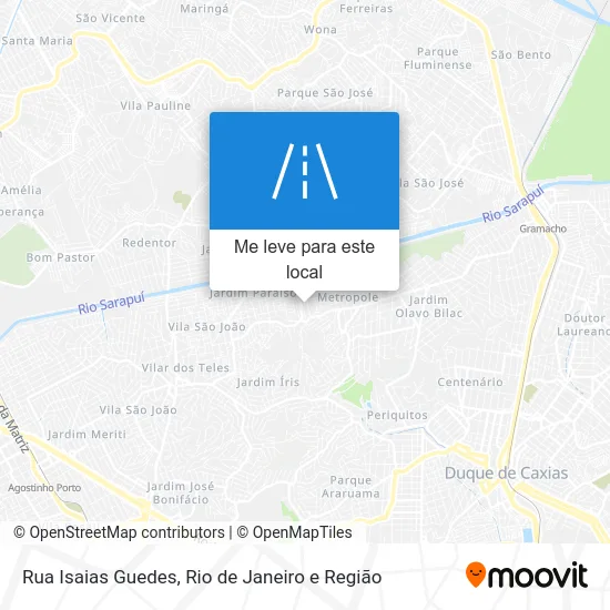 Rua Isaias Guedes mapa