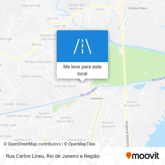 Rua Carlos Lineu mapa