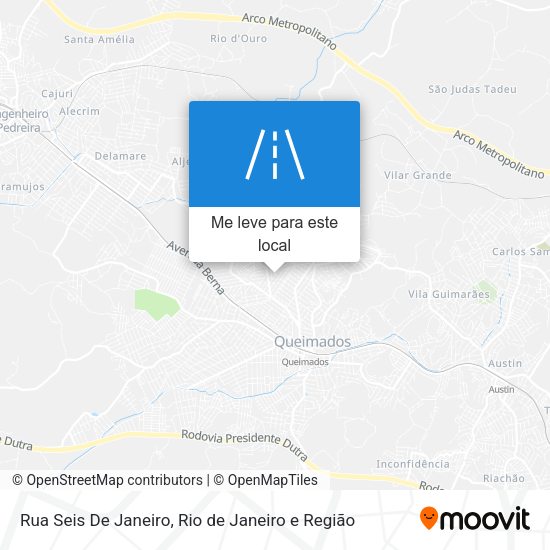 Rua Seis De Janeiro mapa