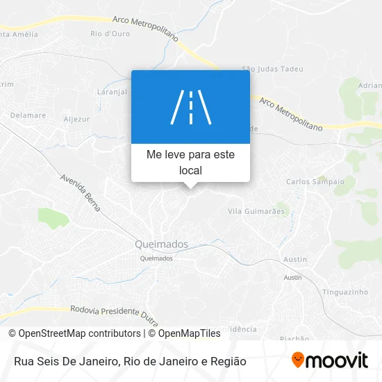 Rua Seis De Janeiro mapa