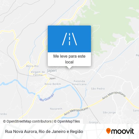 Rua Nova Aurora mapa