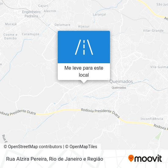 Rua Alzira Pereira mapa