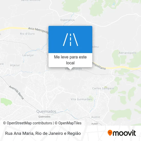 Rua Ana Maria mapa