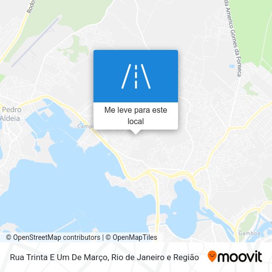Rua Trinta E Um De Março mapa