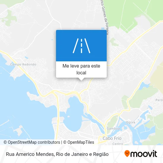 Rua Americo Mendes mapa