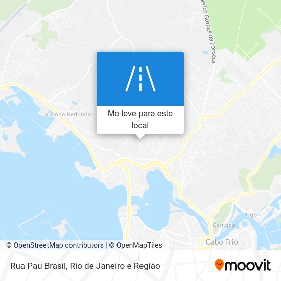Rua Pau Brasil mapa