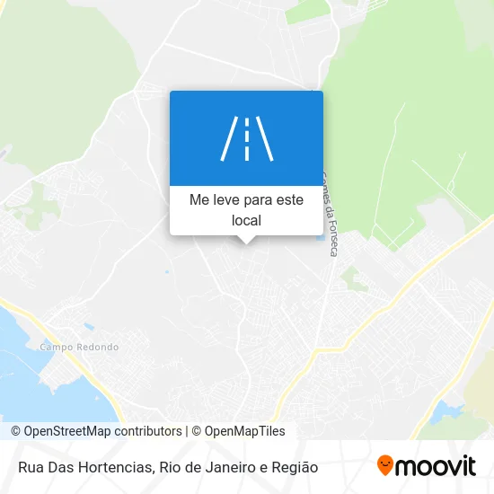 Rua Das Hortencias mapa