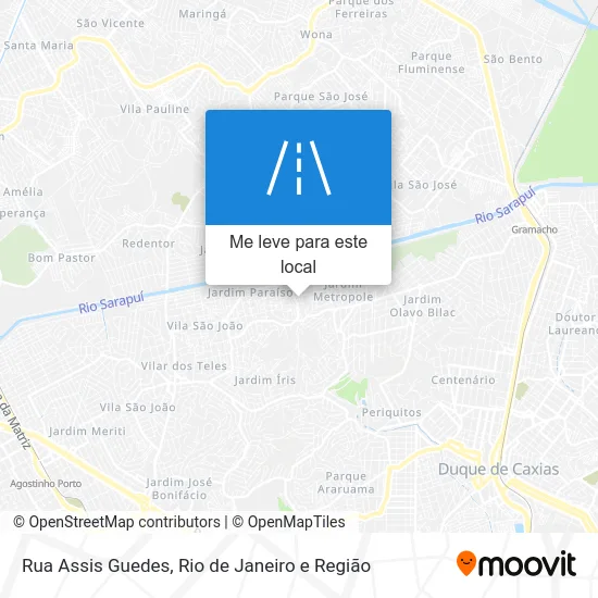 Rua Assis Guedes mapa