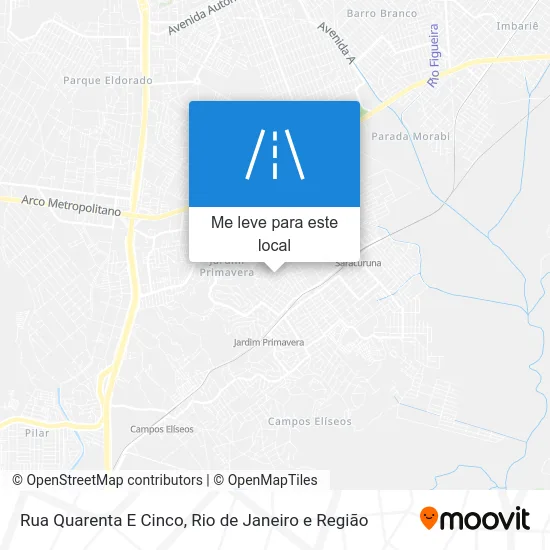 Rua Quarenta E Cinco mapa