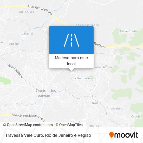Travessa Vale Ouro mapa