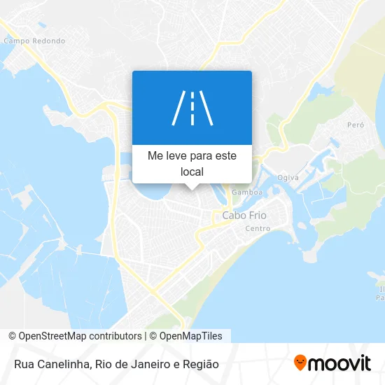 Rua Canelinha mapa