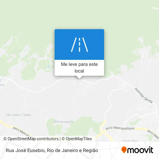 Rua José Eusebio mapa