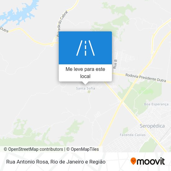 Rua Antonio Rosa mapa