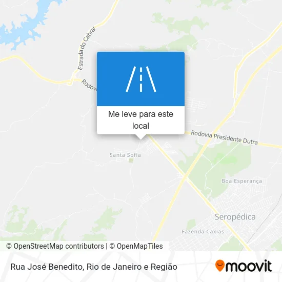 Rua José Benedito mapa