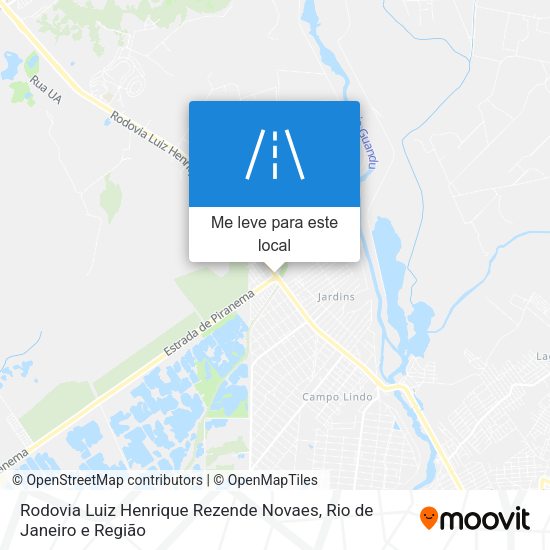 Rodovia Luiz Henrique Rezende Novaes mapa