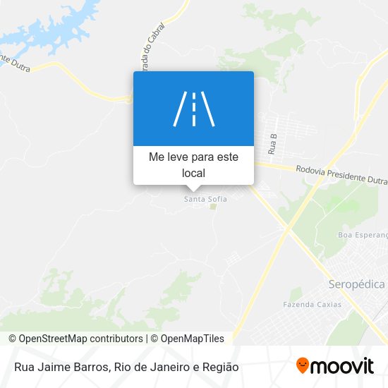Rua Jaime Barros mapa
