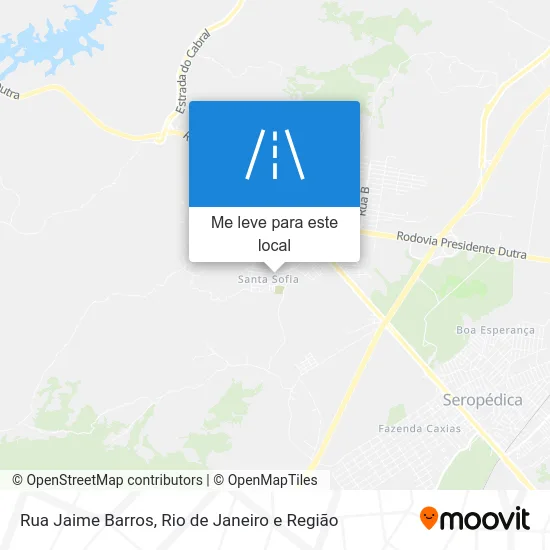 Rua Jaime Barros mapa