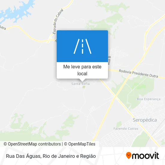Rua Das Águas mapa
