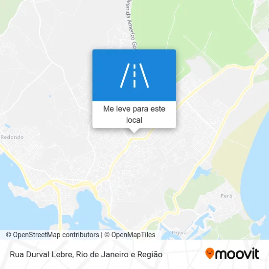 Rua Durval Lebre mapa