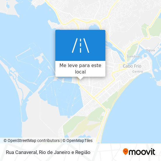 Rua Canaveral mapa