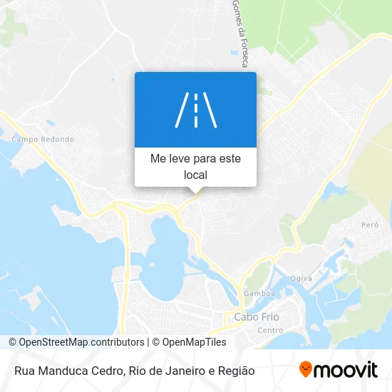 Rua Manduca Cedro mapa