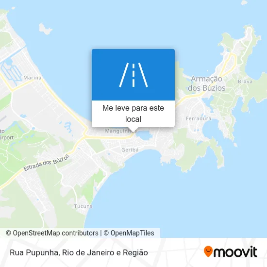 Rua Pupunha mapa