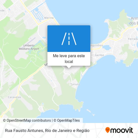 Rua Fausto Antunes mapa