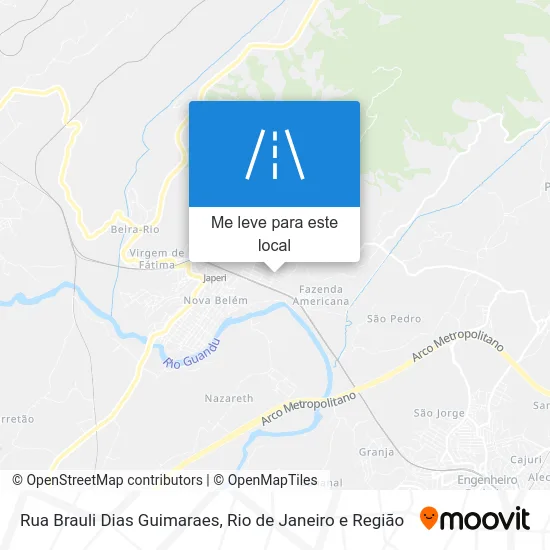 Rua Brauli Dias Guimaraes mapa