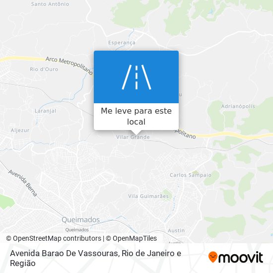 Avenida Barao De Vassouras mapa