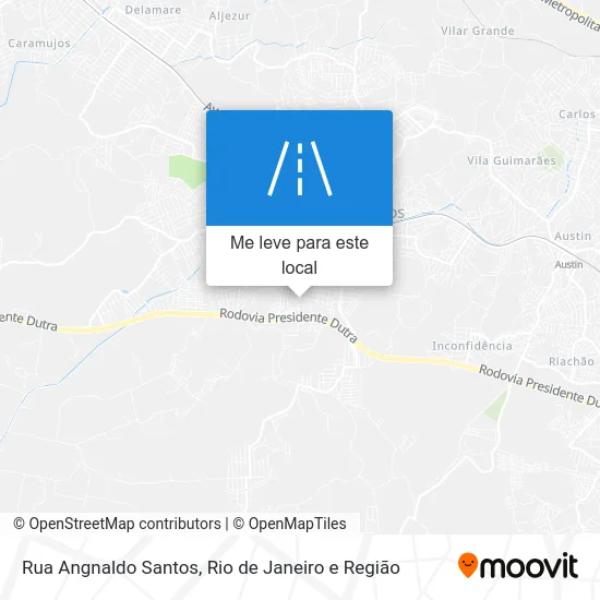 Rua Angnaldo Santos mapa