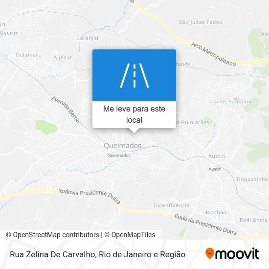 Rua Zelina De Carvalho mapa