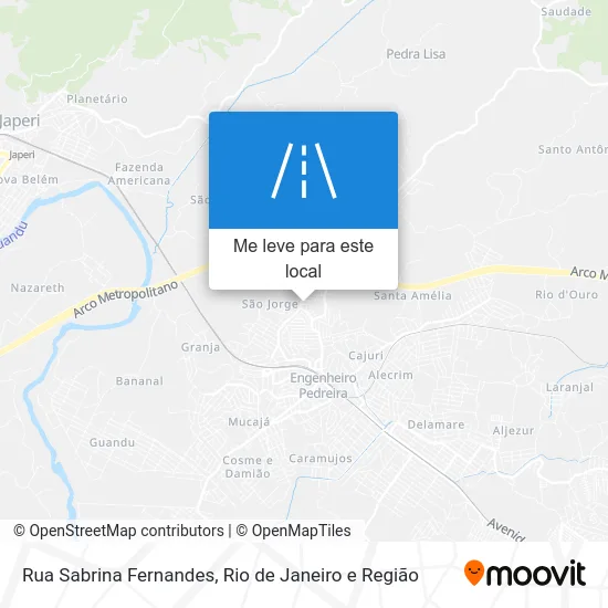 Rua Sabrina Fernandes mapa