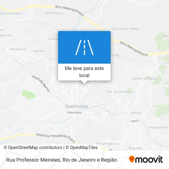 Rua Professor Meireles mapa