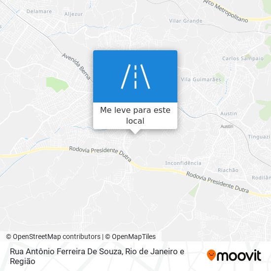 Rua Antônio Ferreira De Souza mapa