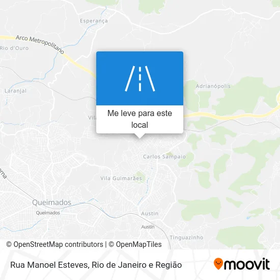Rua Manoel Esteves mapa