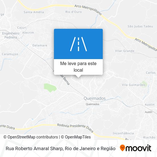 Rua Roberto Amaral Sharp mapa