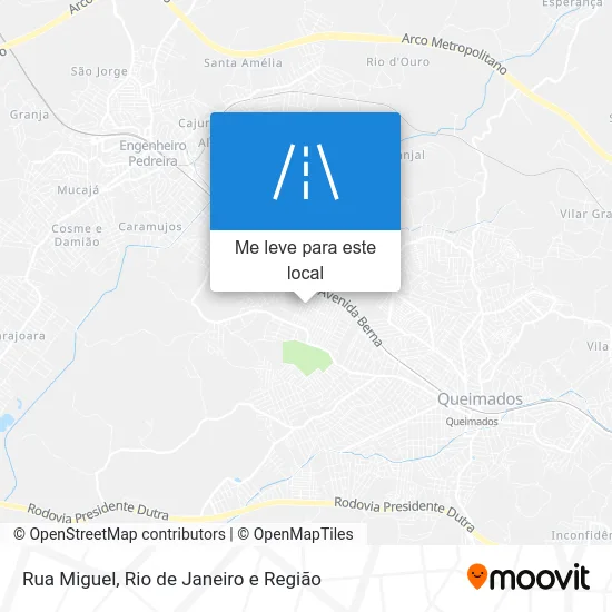 Rua Miguel mapa