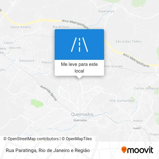 Rua Paratinga mapa