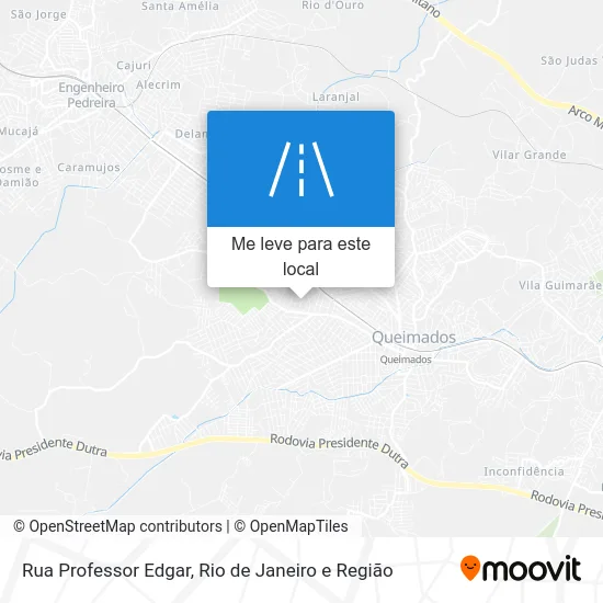 Rua Professor Edgar mapa
